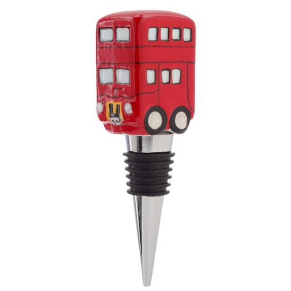 BOT134_003 Novelty Ceramic Bottle Stopper - London Icons Routemaster Bus