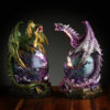 DRG506_001 Geode LED Dark Legends Dragon Figurine