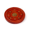 IF166M_001 Decorative Mango Wood Round Ashcatcher - Yin Yang