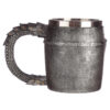 KN189_003 Collectable Decorative Medieval Helmet and Chain Mail Tankard