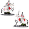 KN220_001 Fantasy Knight Ornament - Crusader Knight on Horseback Defender