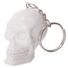 SK189_003 Novelty Keyring - Black and White Skull