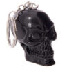 SK189_005 Novelty Keyring - Black and White Skull