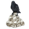 SK349_002 Crow Standing on Pile of Skulls Ornament