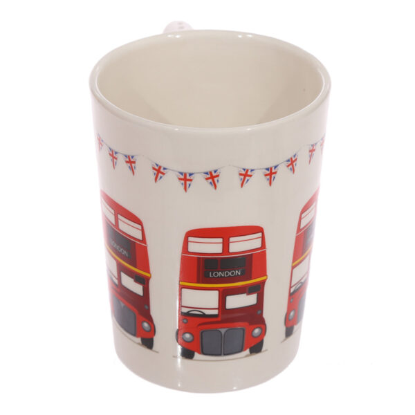 SMUG86_005 Novelty Ceramic Mug -  London Bus Handle