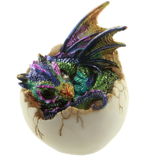 DRG418_006 Futuristic Fantasy Nightmare Dragon Figurine