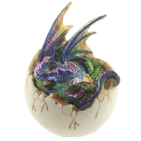 DRG418_010 Futuristic Fantasy Nightmare Dragon Figurine