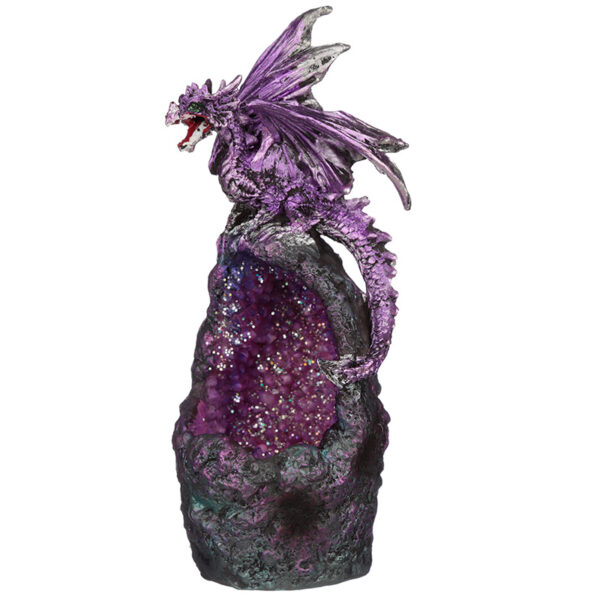DRG461_008 Crystal Cavern LED Dark Legends Dragon Figurine