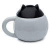 LMUG02_004 Peeping Lid Ceramic Lidded Animal Mug - Feline Fine Cat