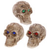 SK243_001 Mini Gothic Skull Decoration with Gem Eyes
