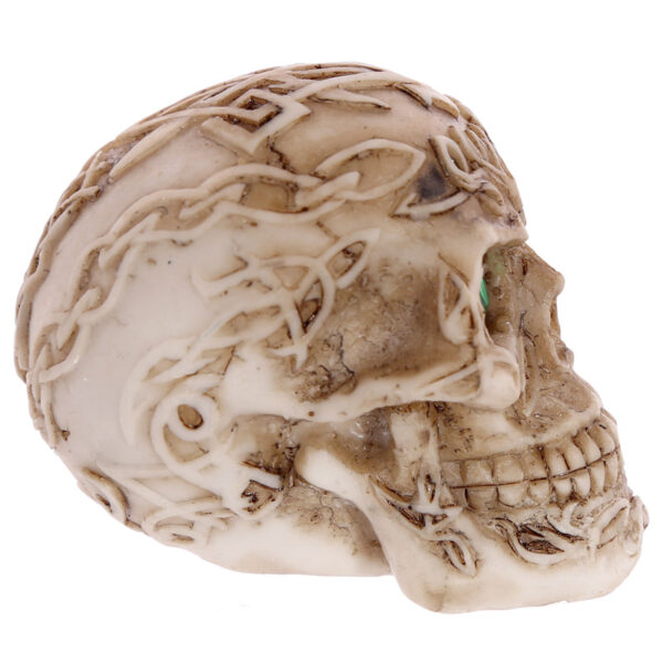 SK243_009 Mini Gothic Skull Decoration with Gem Eyes
