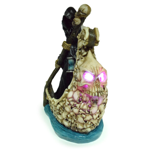 SK387_001 Decorative LED Ornament - The Reaper Boat of Skulls