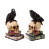 SK392_001 Decorative Ornament - Crow on Skull & Books