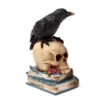 SK392_006 Decorative Ornament - Crow on Skull & Books