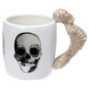 SMUG76_001 Novelty Ceramic Mug -  Skeleton Design Shaped Handle