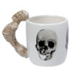 SMUG76_004 Novelty Ceramic Mug -  Skeleton Design Shaped Handle