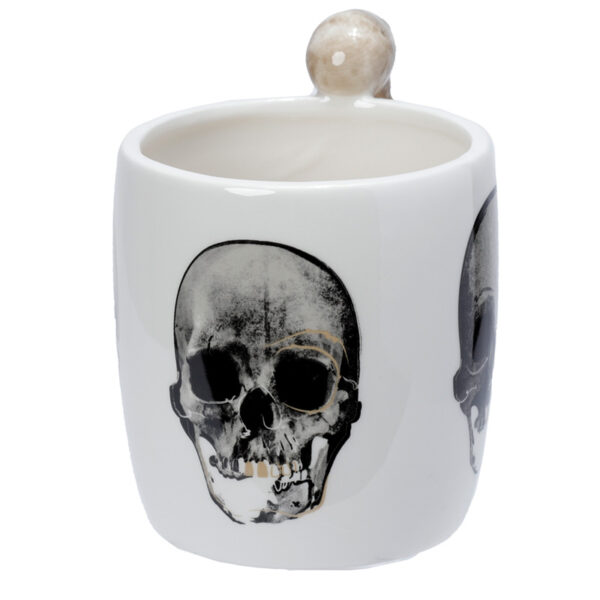 SMUG76_005 Novelty Ceramic Mug -  Skeleton Design Shaped Handle