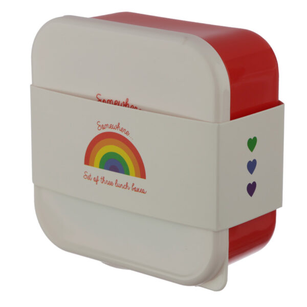 Lunch Boxes Set of 3 (S/M/L) - Somewhere Rainbow