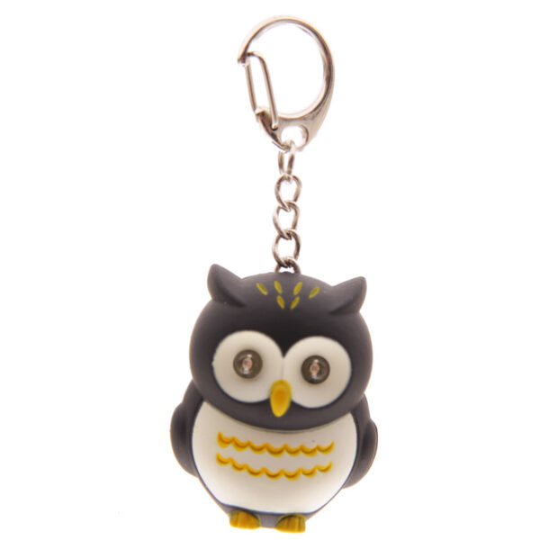 LED Light & Sound Keyring - Hooting Owl