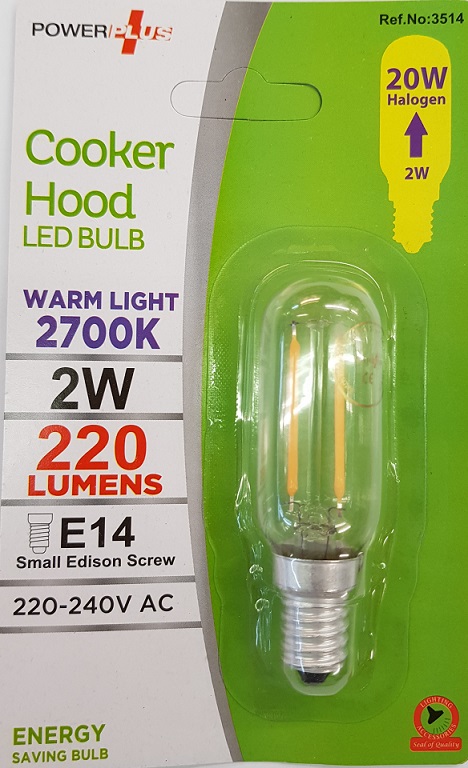 POWERPLUS LED COOKER HOOD BULB 2W LED Cooker Hood Bulbs 2W=20W