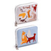 PUR152_002 Small Zip Around Wallet - Feline Fine Cats
