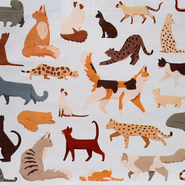 Recycled RPET Reusable Shopping Bag - Feline Fine Cats