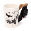 Collectable Shaped Handle Ceramic Mug - Bat