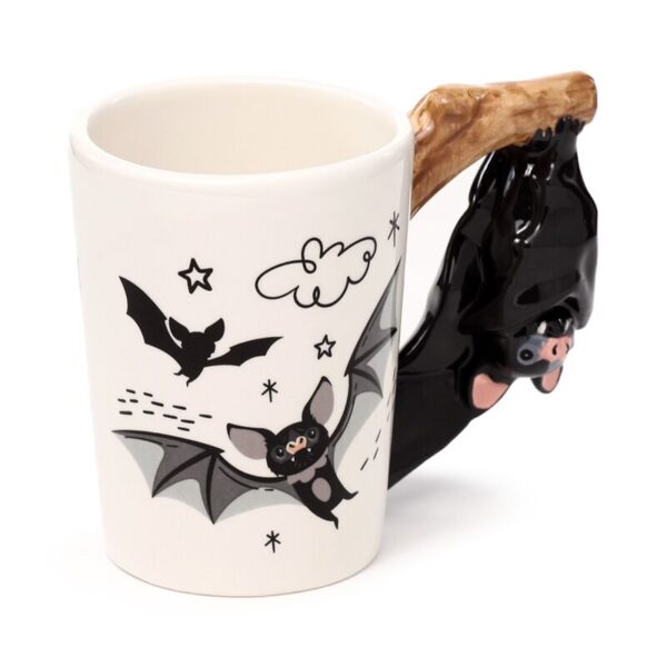 Collectable Shaped Handle Ceramic Mug - Bat