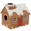 XCATH04_002 Cardboard Cat Den Playhouse - Christmas Gingerbread House