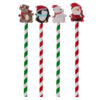 XSTA337_002 Pencil & Eraser Topper - Christmas Characters
