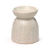 OB408_003 Ceramic Oil & Wax Burner - Eden Stone Effect Embossed Fern