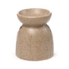 OB408_004 Ceramic Oil & Wax Burner - Eden Stone Effect Embossed Fern