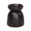 OB408_006 Ceramic Oil & Wax Burner - Eden Stone Effect Embossed Fern