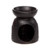 OB408_010 Ceramic Oil & Wax Burner - Eden Stone Effect Embossed Fern