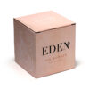 OB409_002 Ceramic Oil & Wax Burner - Eden Stone Effect Embossed Lotus