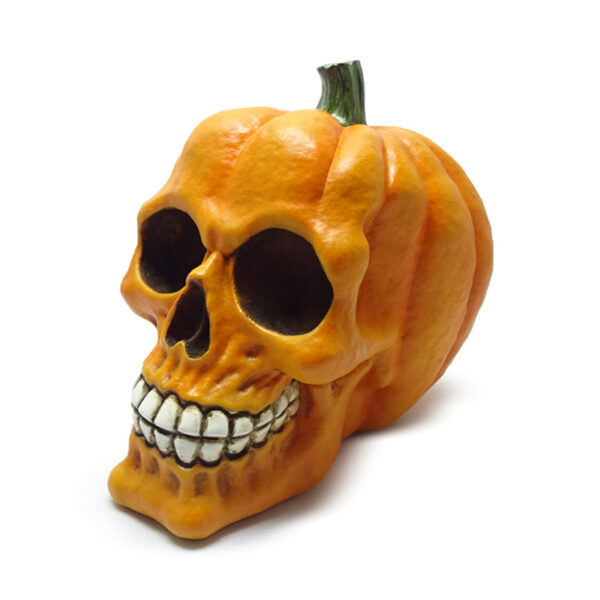 SK397_001 Decorative Ornament - Pumpkin Skull