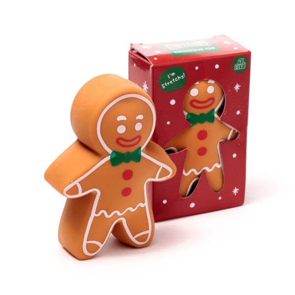 XTY974_001 Stretchy Stress/Fidget Toy - Christmas Gingerbread Man
