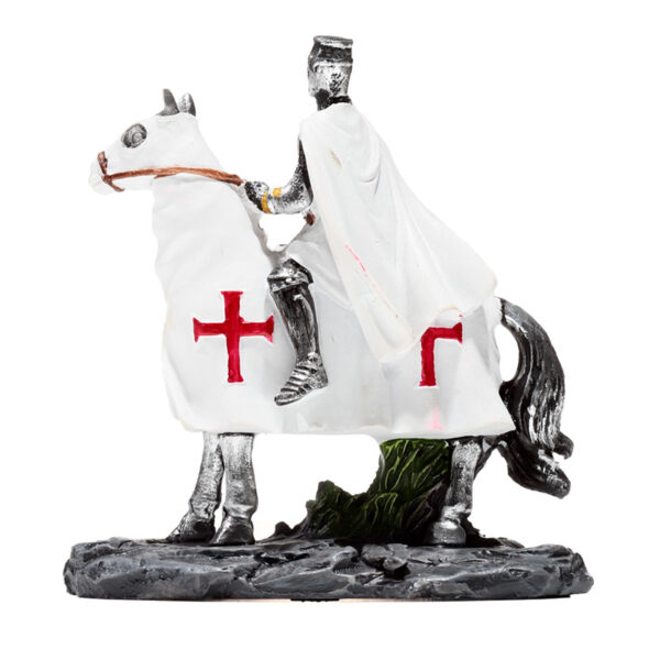 Fantasy Knight Ornament - Crusader Knight on Horseback Protector