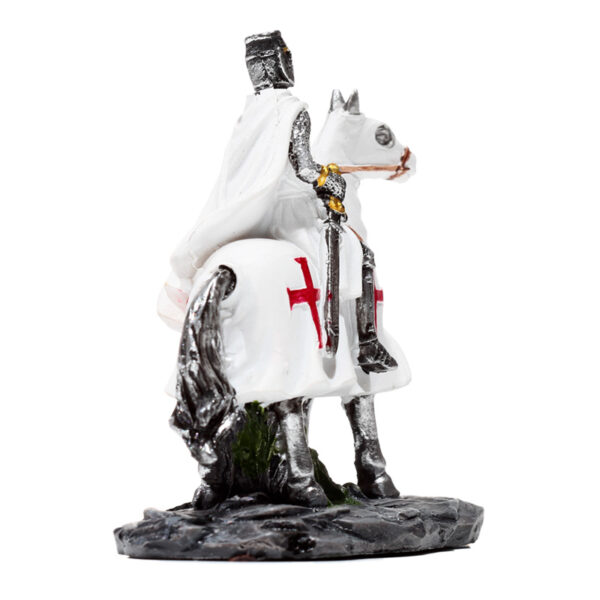 Fantasy Knight Ornament - Crusader Knight on Horseback Protector