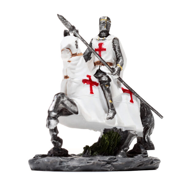 Fantasy Knight Ornament - Crusader Knight on Horseback Protector