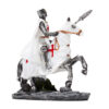 Fantasy Knight Ornament - Crusader Knight on Horseback Protector