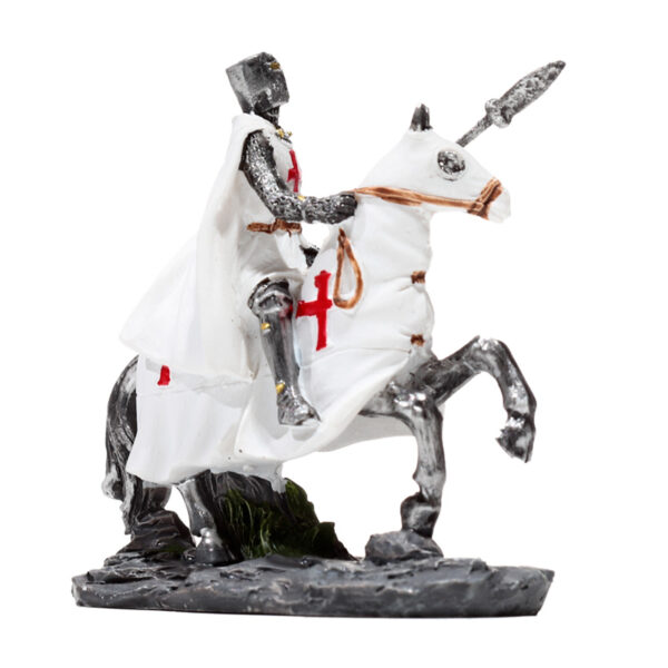 Fantasy Knight Ornament - Crusader Knight on Horseback Protector