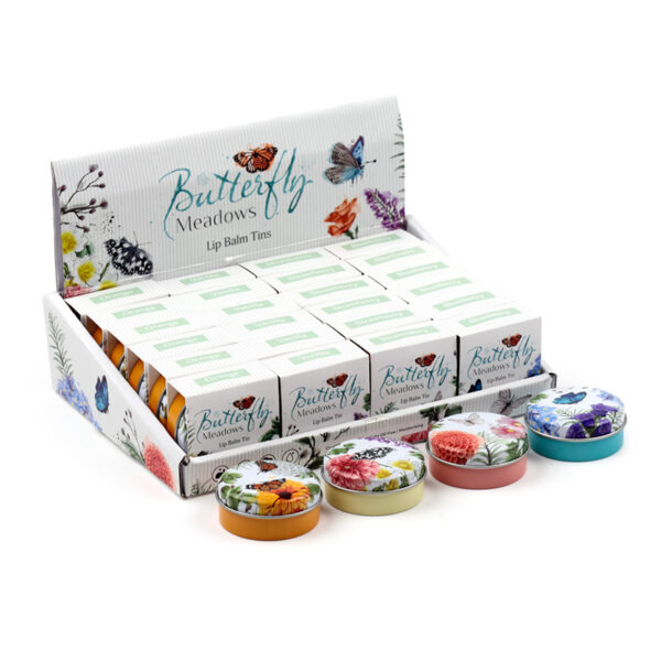 LIP154_001 Lip Balm in a Tin - Butterfly Meadows