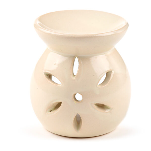 OB163_006 Simple Coloured Cut Out Design Ceramic Oil Burner
