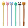 PEN252_002 Erasable Pen with PVC Topper - Cute Animals