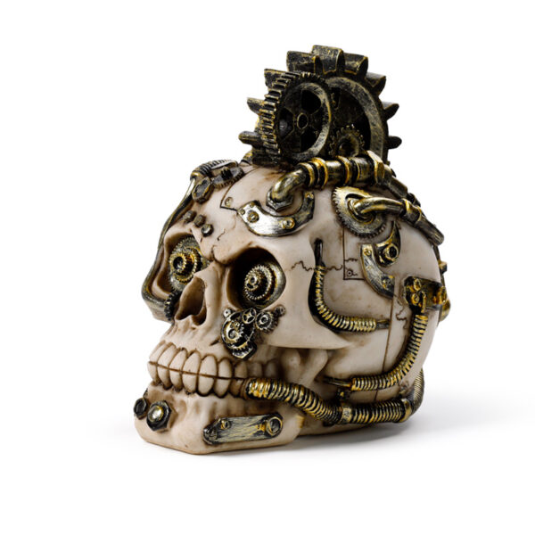 SK368_003 Steampunk Skull - Cogs and Springs