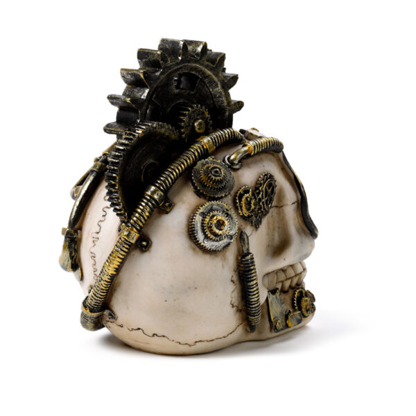 SK368_006 Steampunk Skull - Cogs and Springs