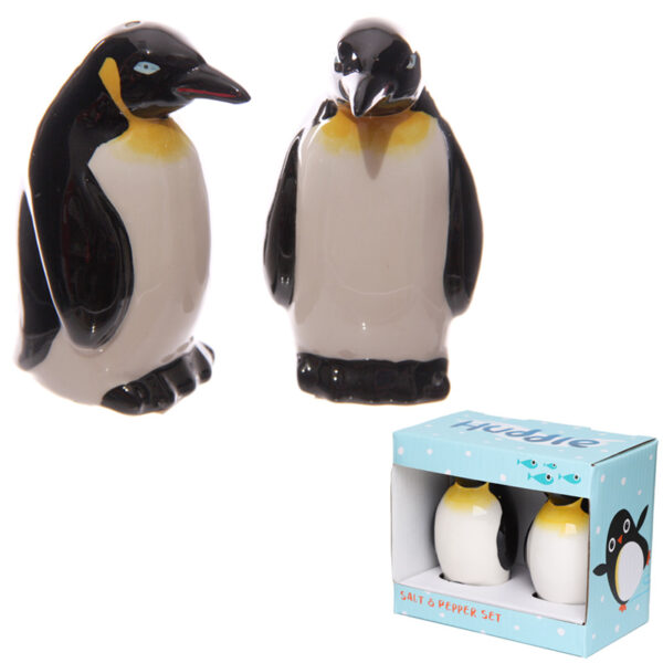 SP38_001 Novelty Collectable Cute Penguin Ceramic Salt and Pepper Set