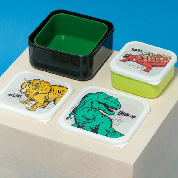 Lunch Boxes Set of 3 (M/L/XL) - Dinosauria