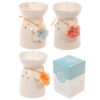 OB231_001 Ceramic Speckled Eden Oil and Wax Burner